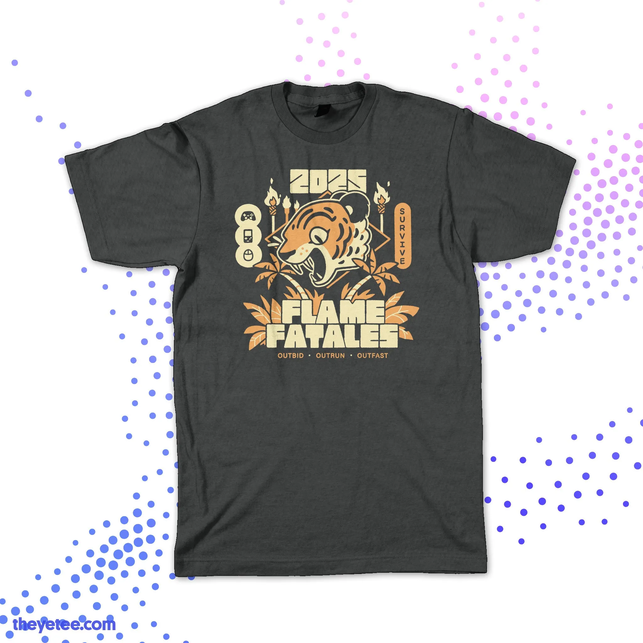Flame Fatales 2025 Event Tee (Front Print Only) sold by The Yetee product image thumbnail 2