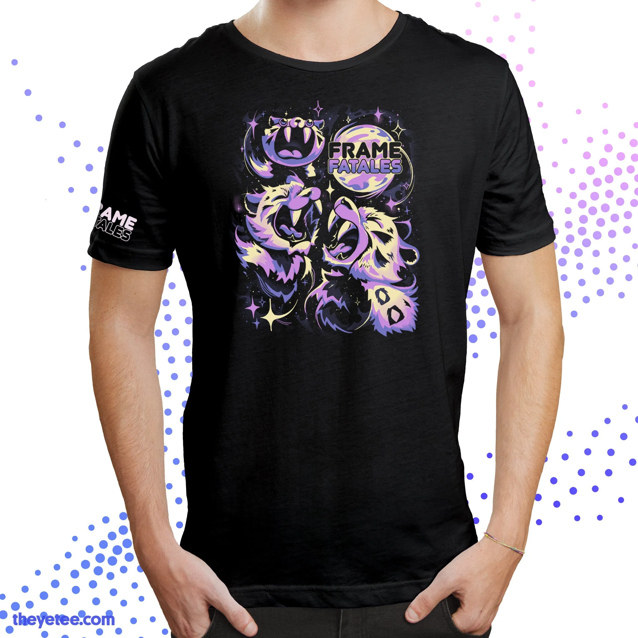 Three Faith Moon Tee sold by The Yetee product image thumbnail 4