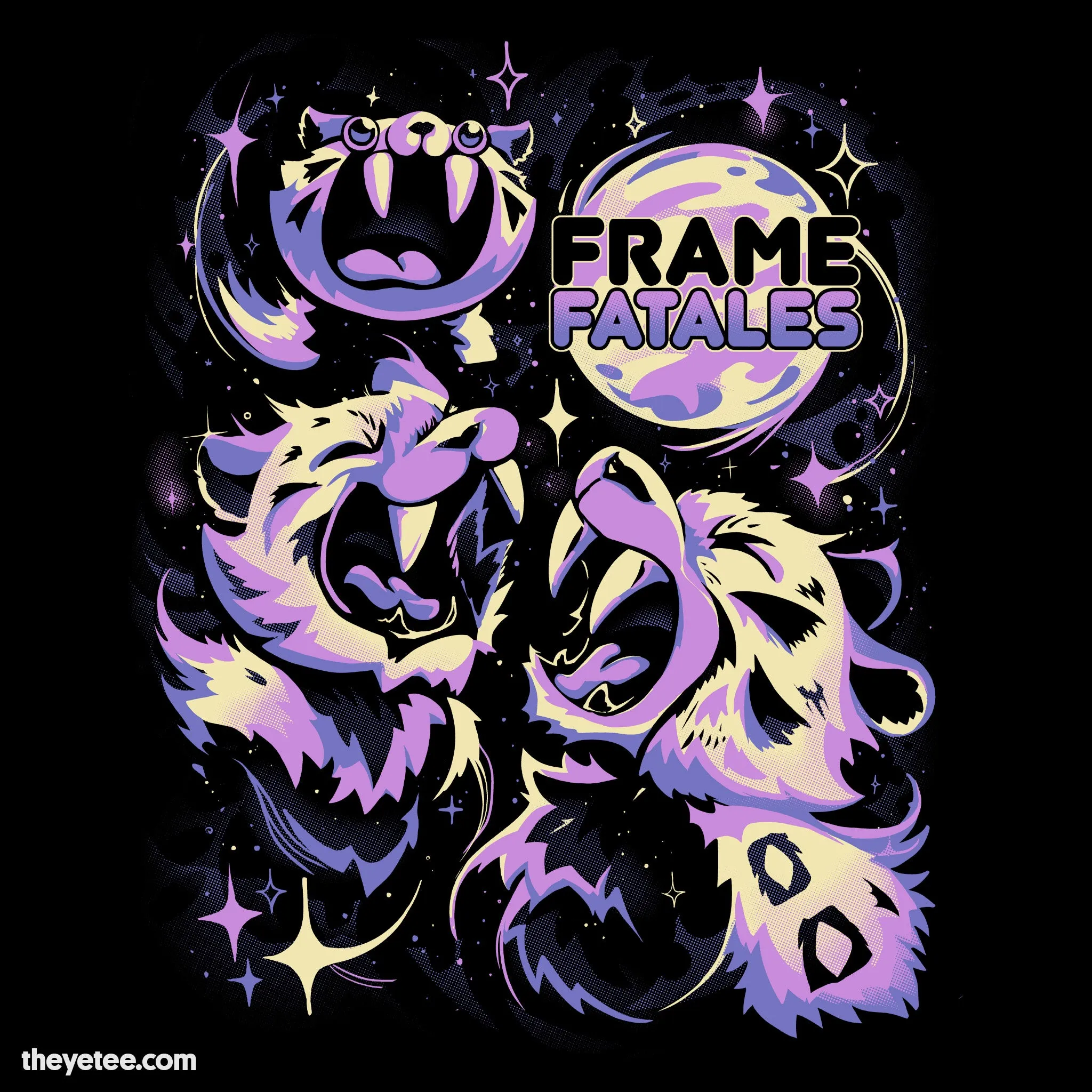 Three Faith Moon Tee sold by The Yetee product image thumbnail 2
