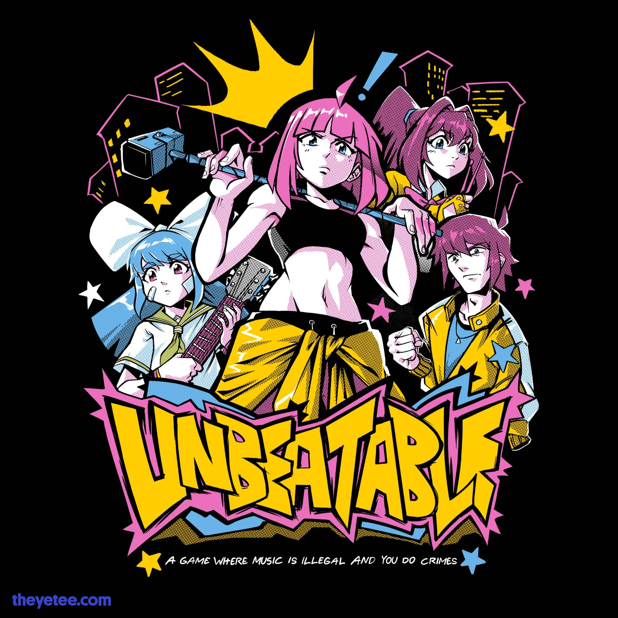 A Tee Where Music is Illegal sold by The Yetee product image thumbnail 2