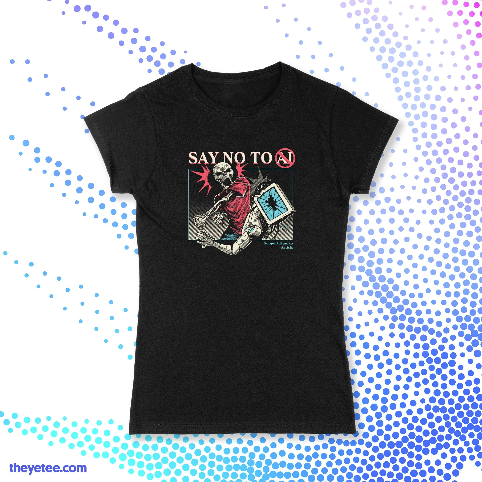 Support Human Artists sold by The Yetee product image thumbnail 3