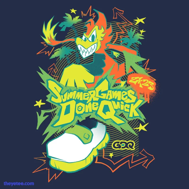 SGDQ 2023 Event Tee sold by The Yetee