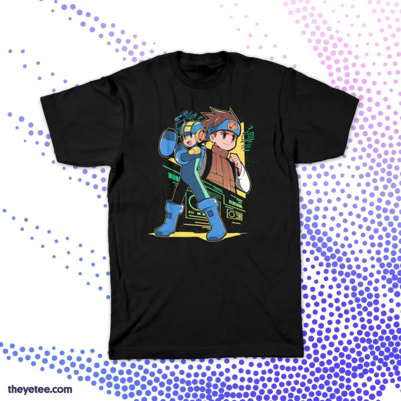 Mega Man and Lan sold by The Yetee