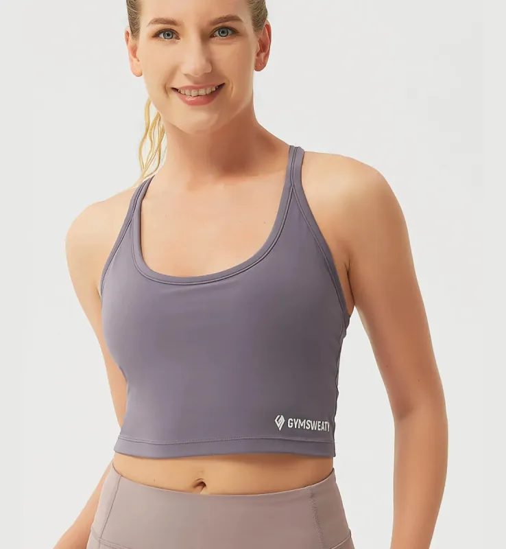 Breathable Medium Support Yoga Sports Bra sold by Gymsweaty
