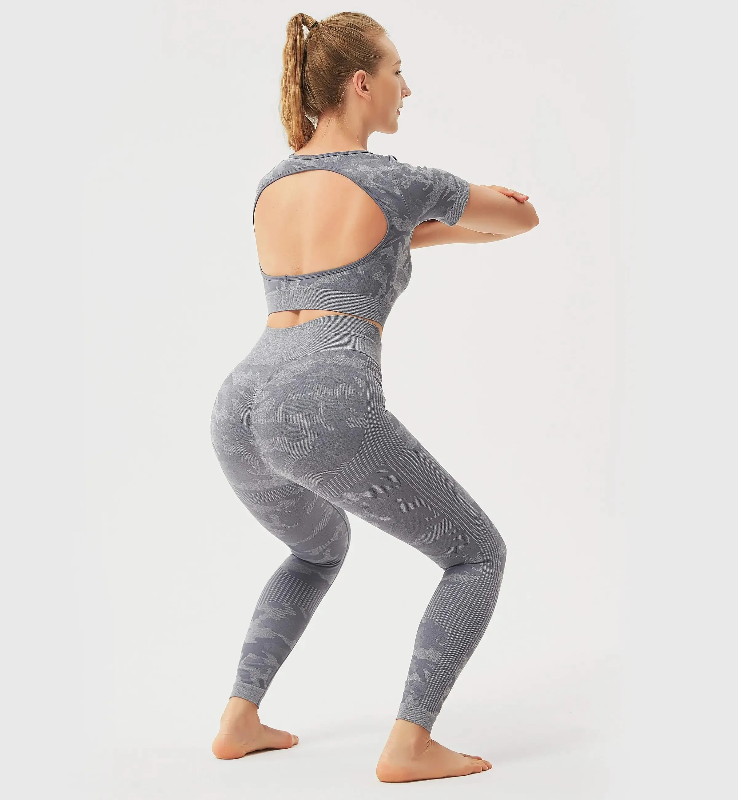 Fancy World Seamless Camo Leggings sold by Gymsweaty product image thumbnail 5