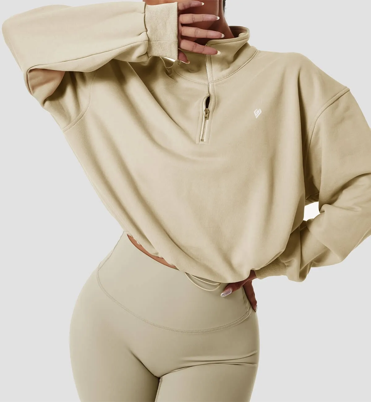 Zipper Lapel Sweats sold by Gymsweaty product image thumbnail 3