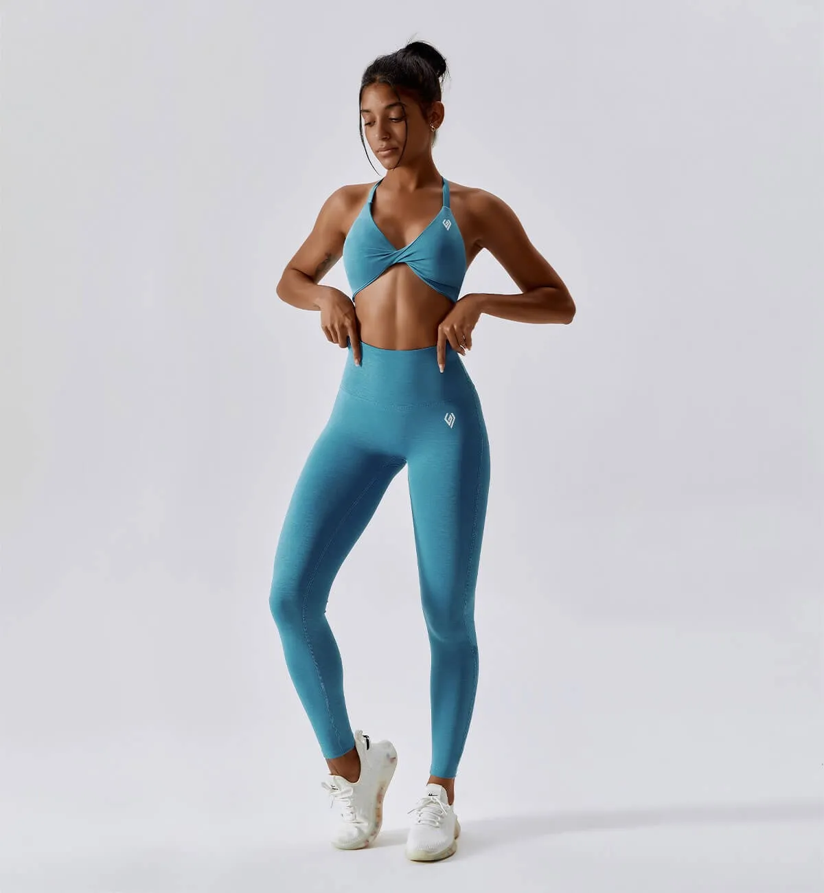 Revive Scrunch Butt Leggings-Cerulean sold by Gymsweaty product image thumbnail 5