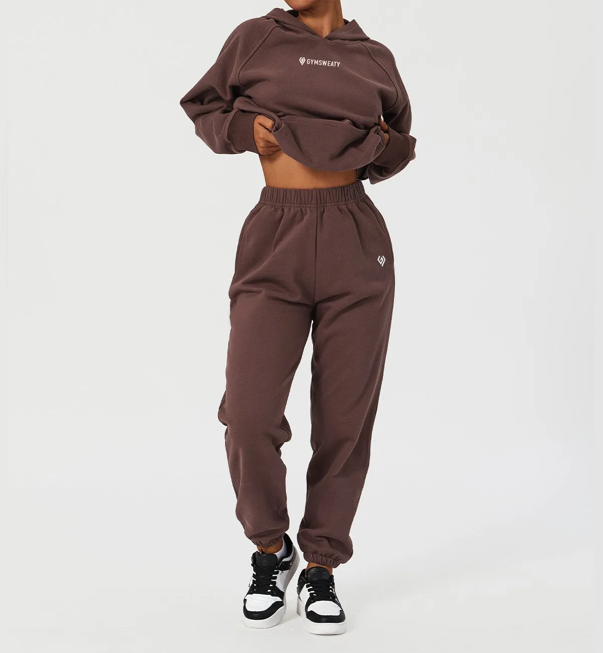 Training Hoodie-Chocolate sold by Gymsweaty product image thumbnail 4