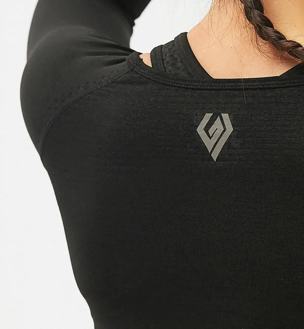 Nimble Fit Long Sleeve Crop Top sold by Gymsweaty product image thumbnail 2