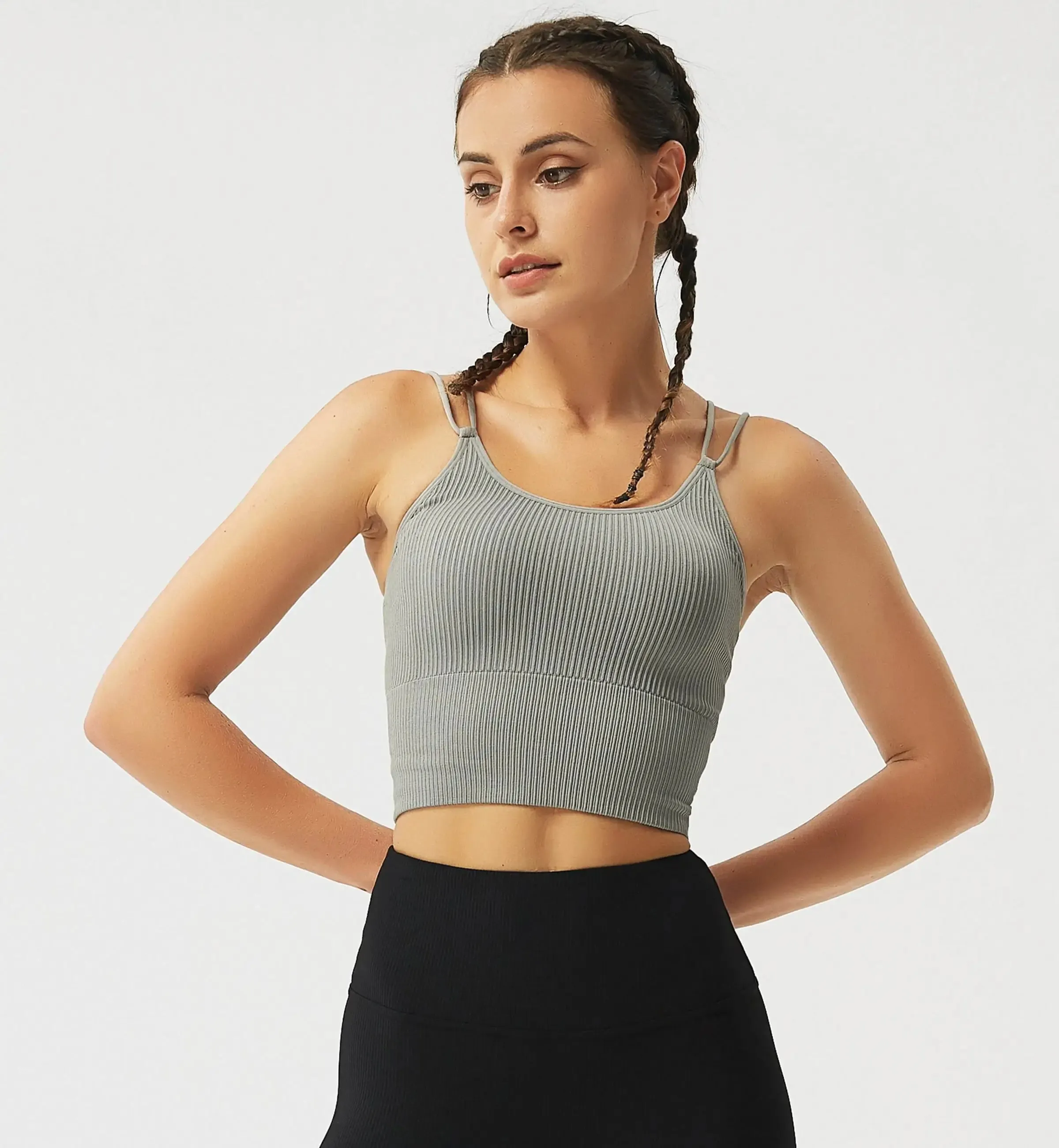 Seamless Ribbed Sports Bra sold by Gymsweaty