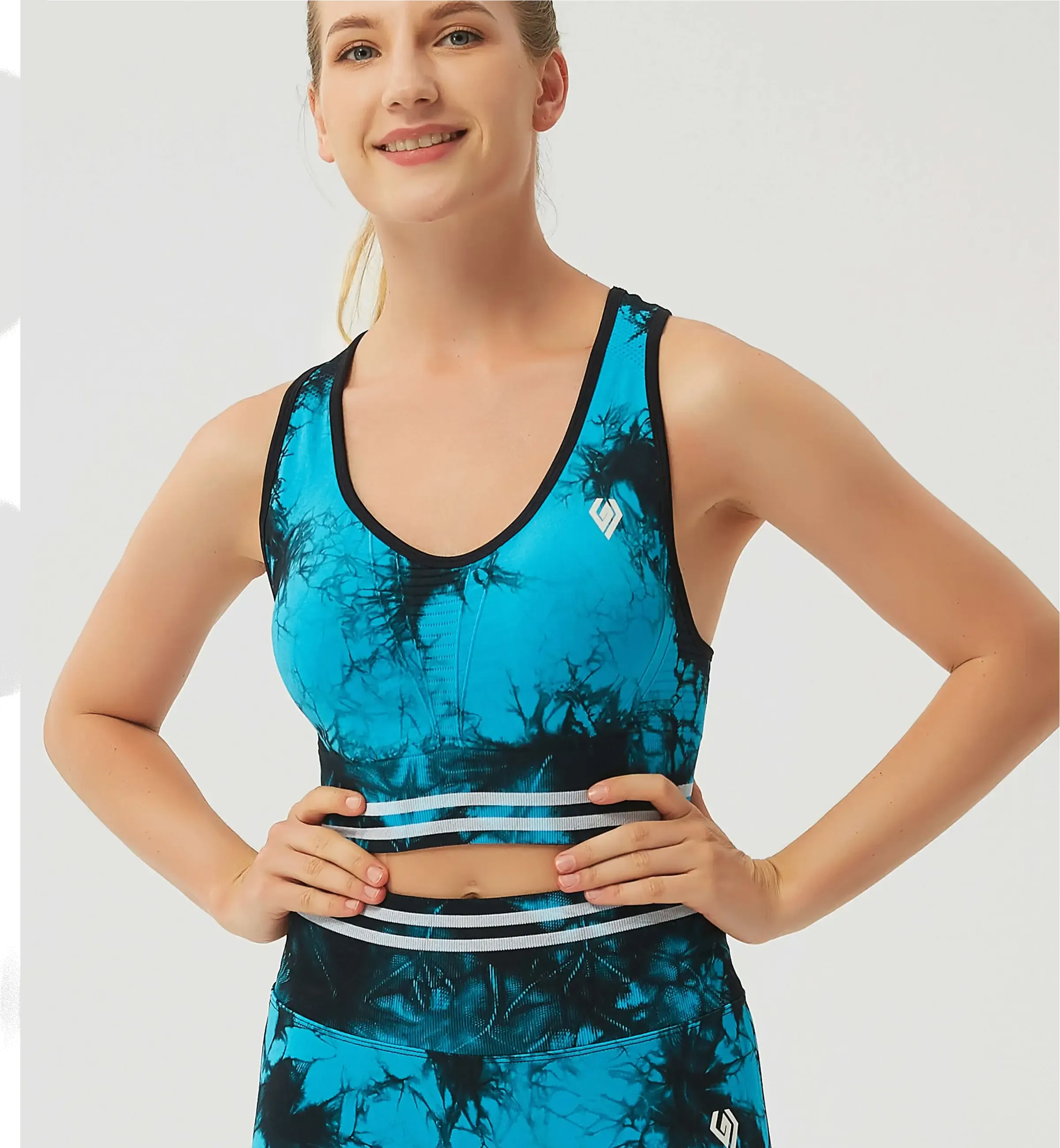 Tie Dye Blossom High Impact Sports Bra sold by Gymsweaty