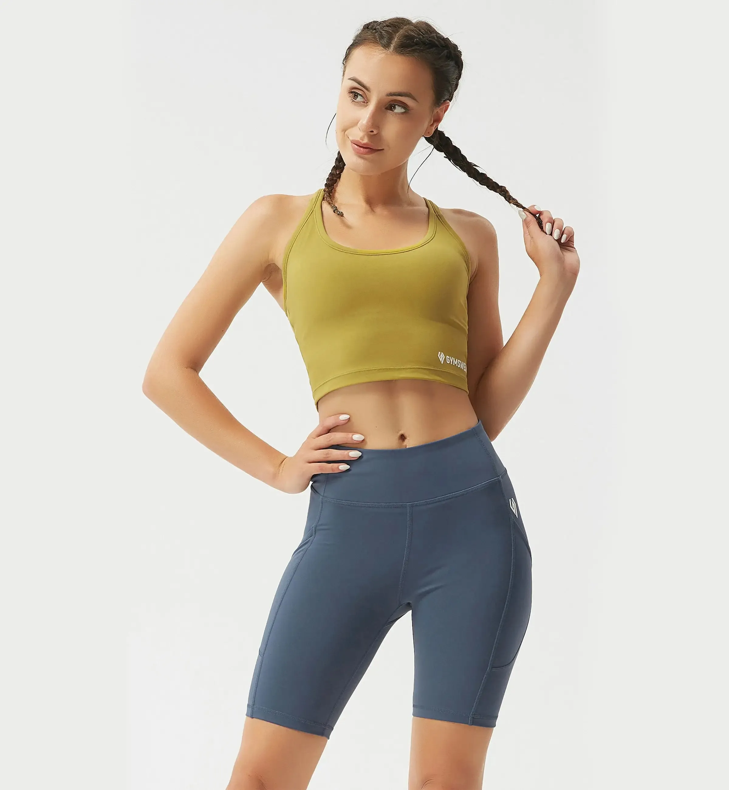 Breathable Medium Support Yoga Sports Bra sold by Gymsweaty product image thumbnail 4