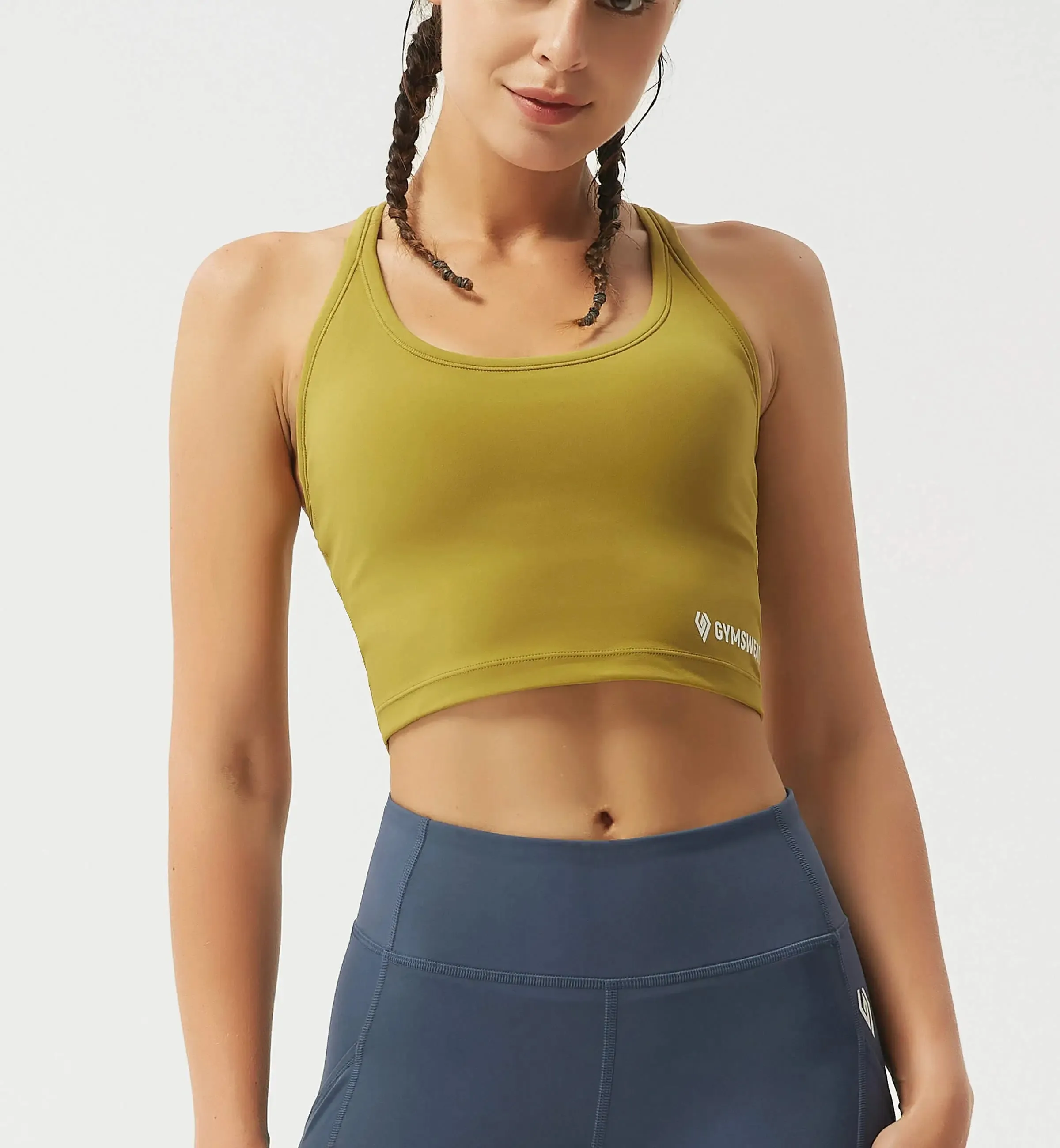 Breathable Medium Support Yoga Sports Bra sold by Gymsweaty