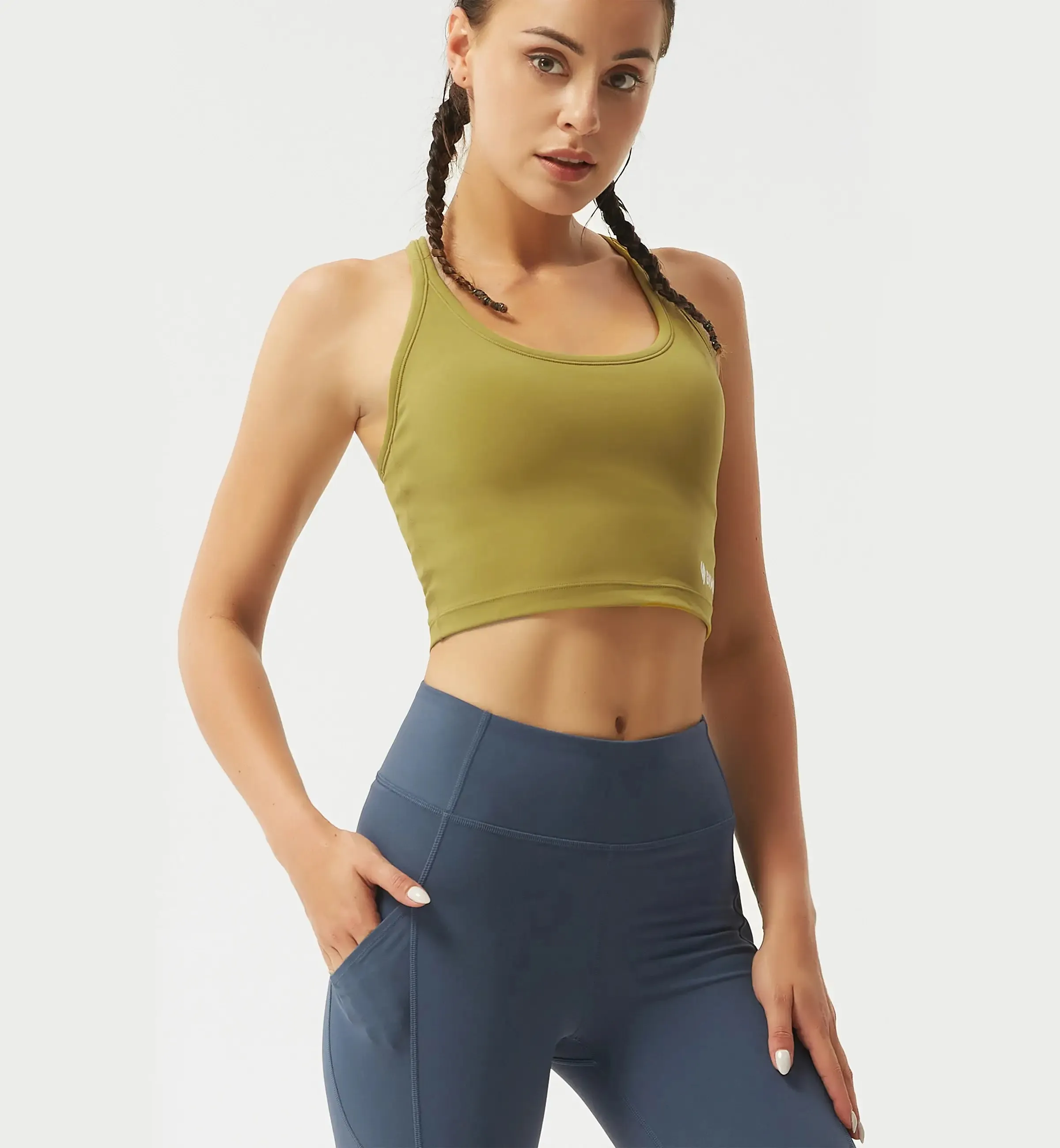 Breathable Medium Support Yoga Sports Bra sold by Gymsweaty product image thumbnail 2