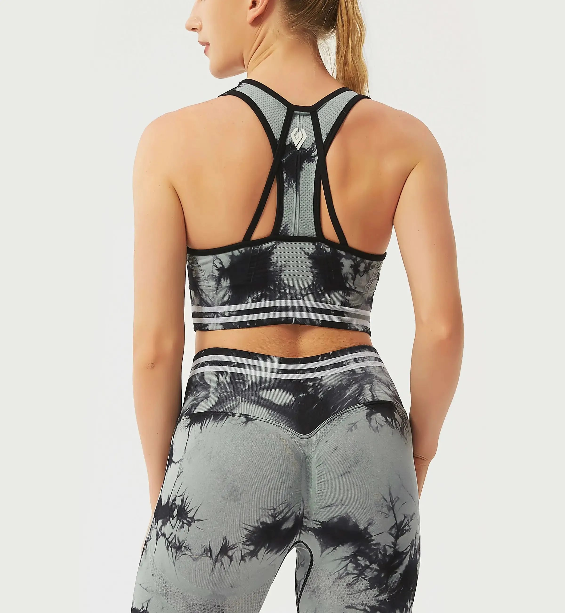 Tie Dye Blossom High Impact Sports Bra sold by Gymsweaty product image thumbnail 3