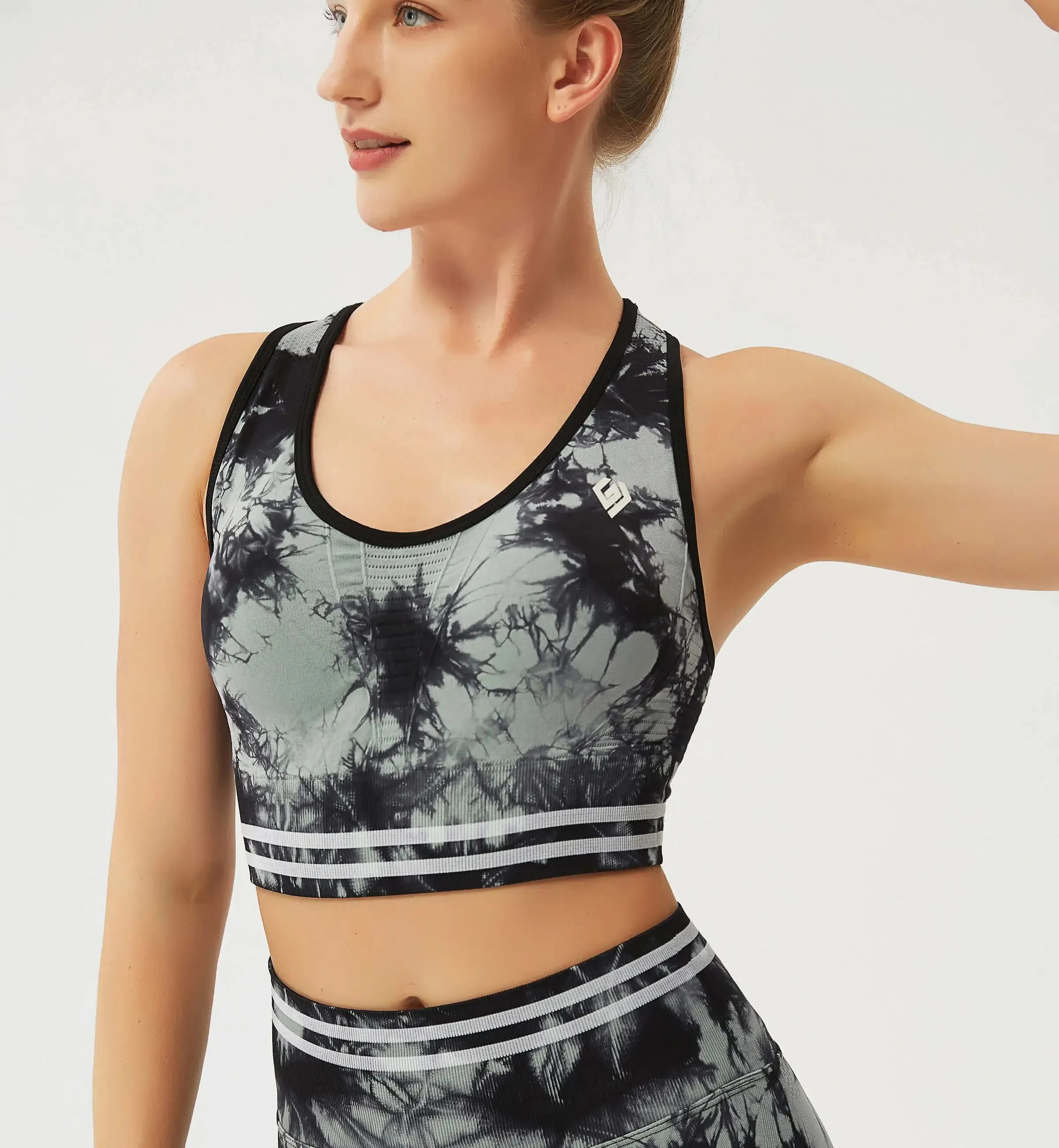 Tie Dye Blossom High Impact Sports Bra sold by Gymsweaty