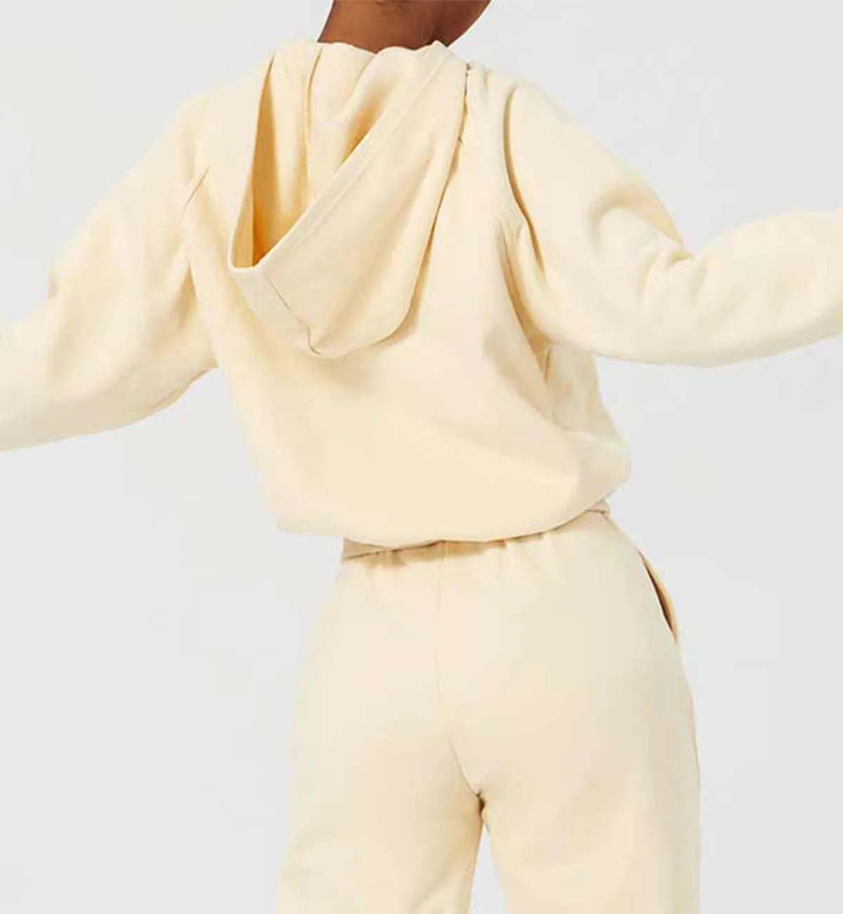 Training Hoodie-Cream sold by Gymsweaty product image thumbnail 2