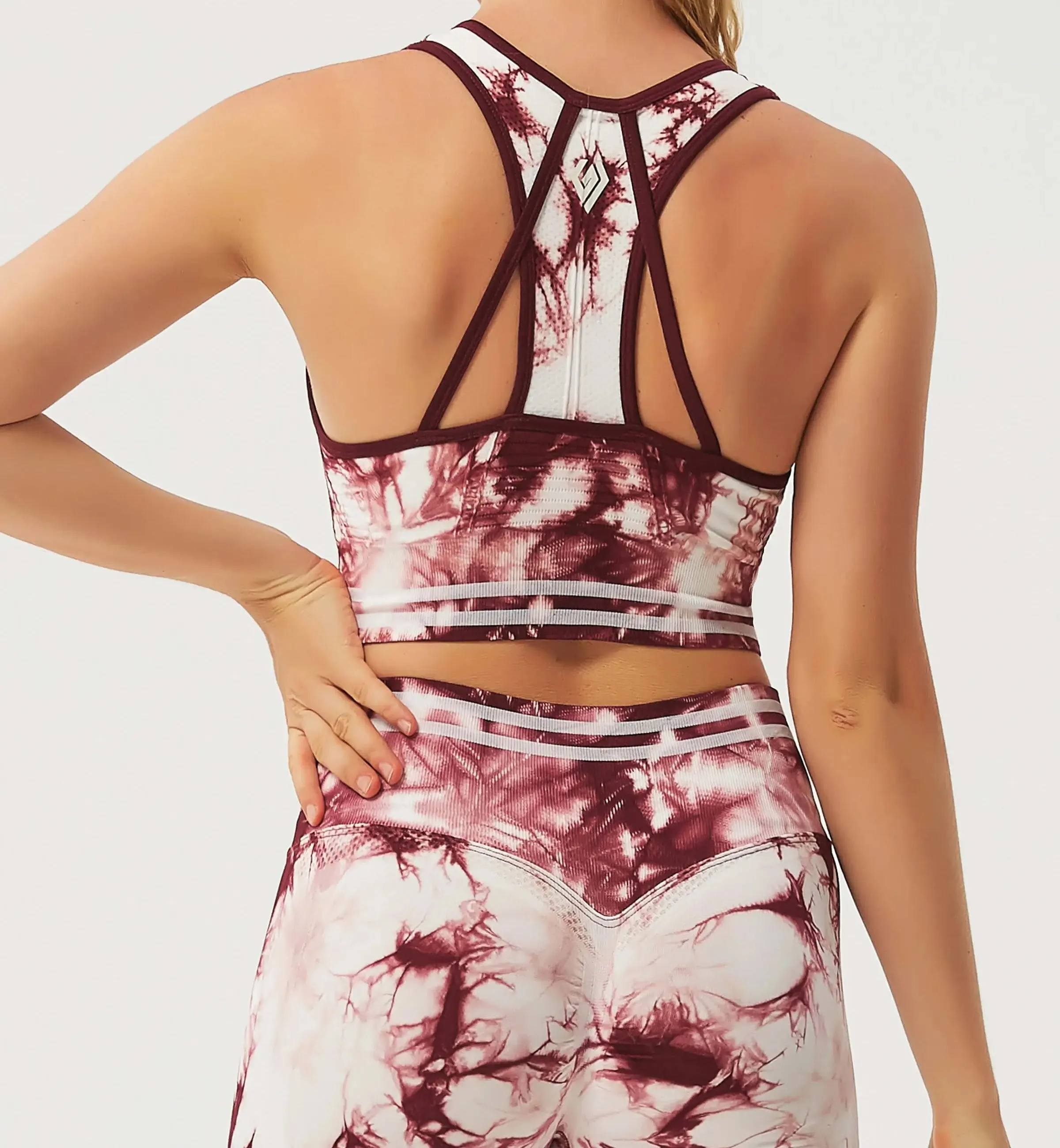 Tie Dye Blossom High Impact Sports Bra sold by Gymsweaty product image thumbnail 3