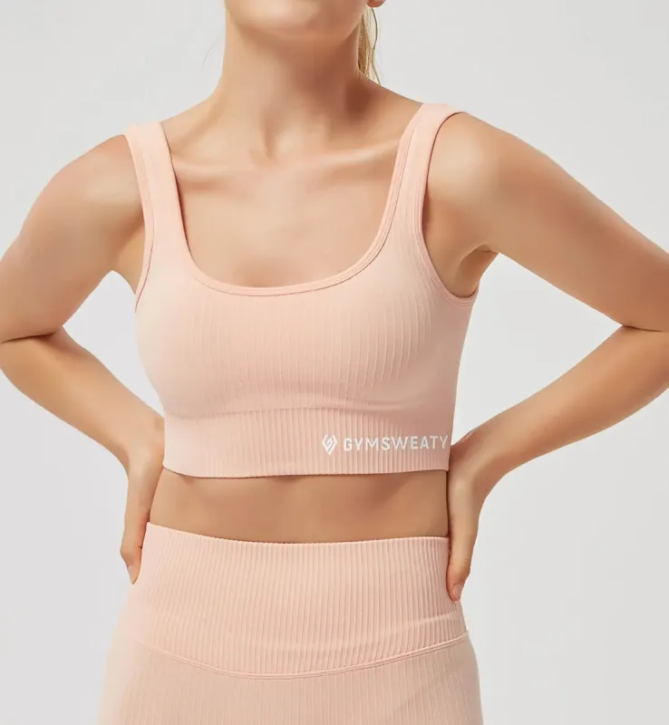 Seamless Ribbed Sports Bra sold by Gymsweaty