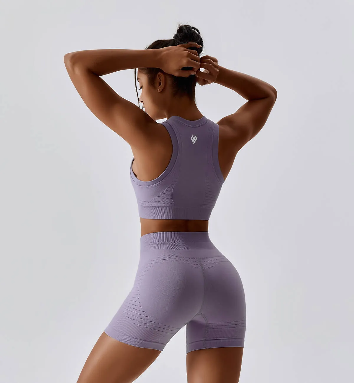 Air Flow Training Cropped Tank-Lavender sold by Gymsweaty product image thumbnail 2