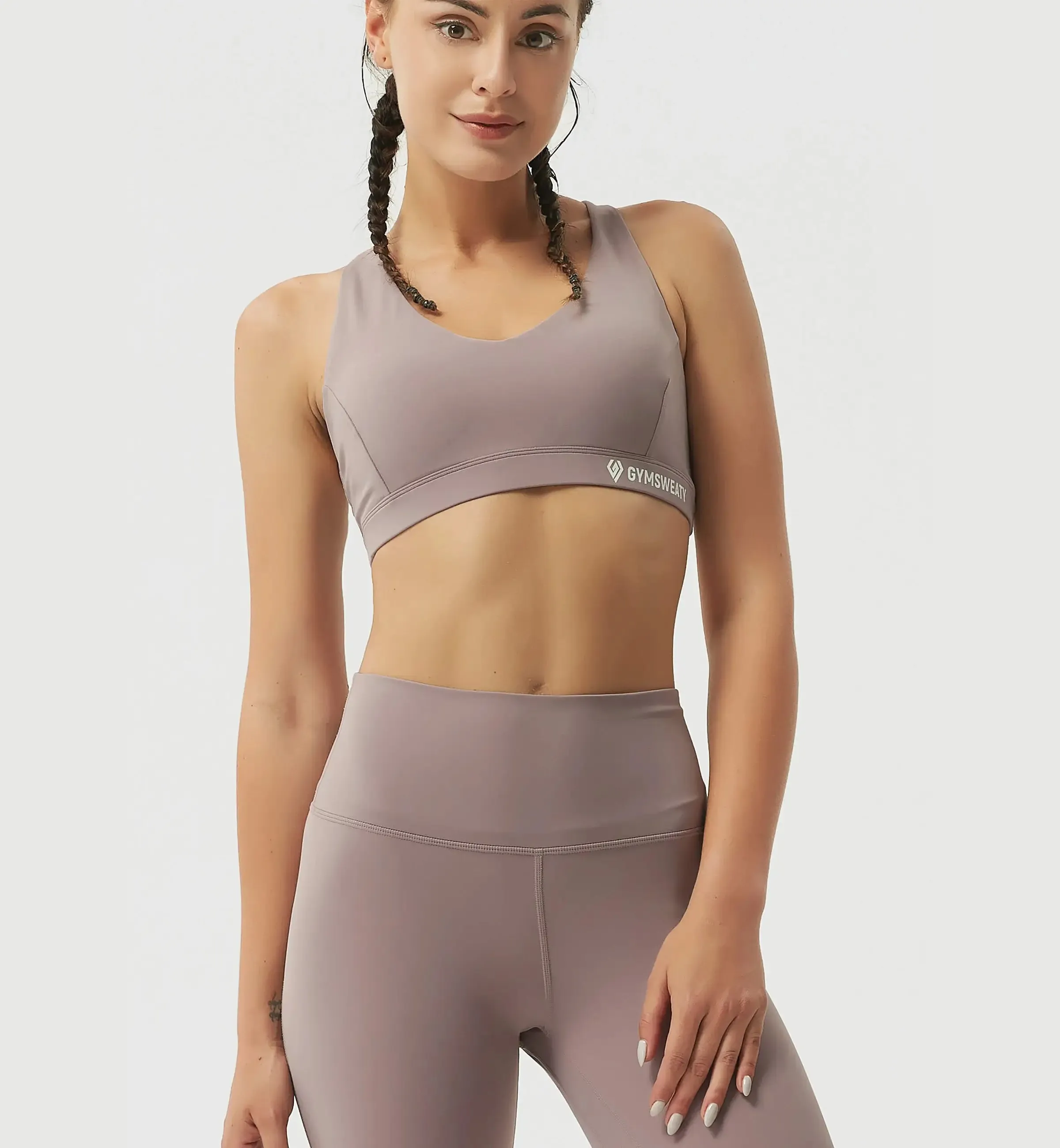 Brisk Like Me Sexy Back High Support Sports Bra sold by Gymsweaty product image thumbnail 2