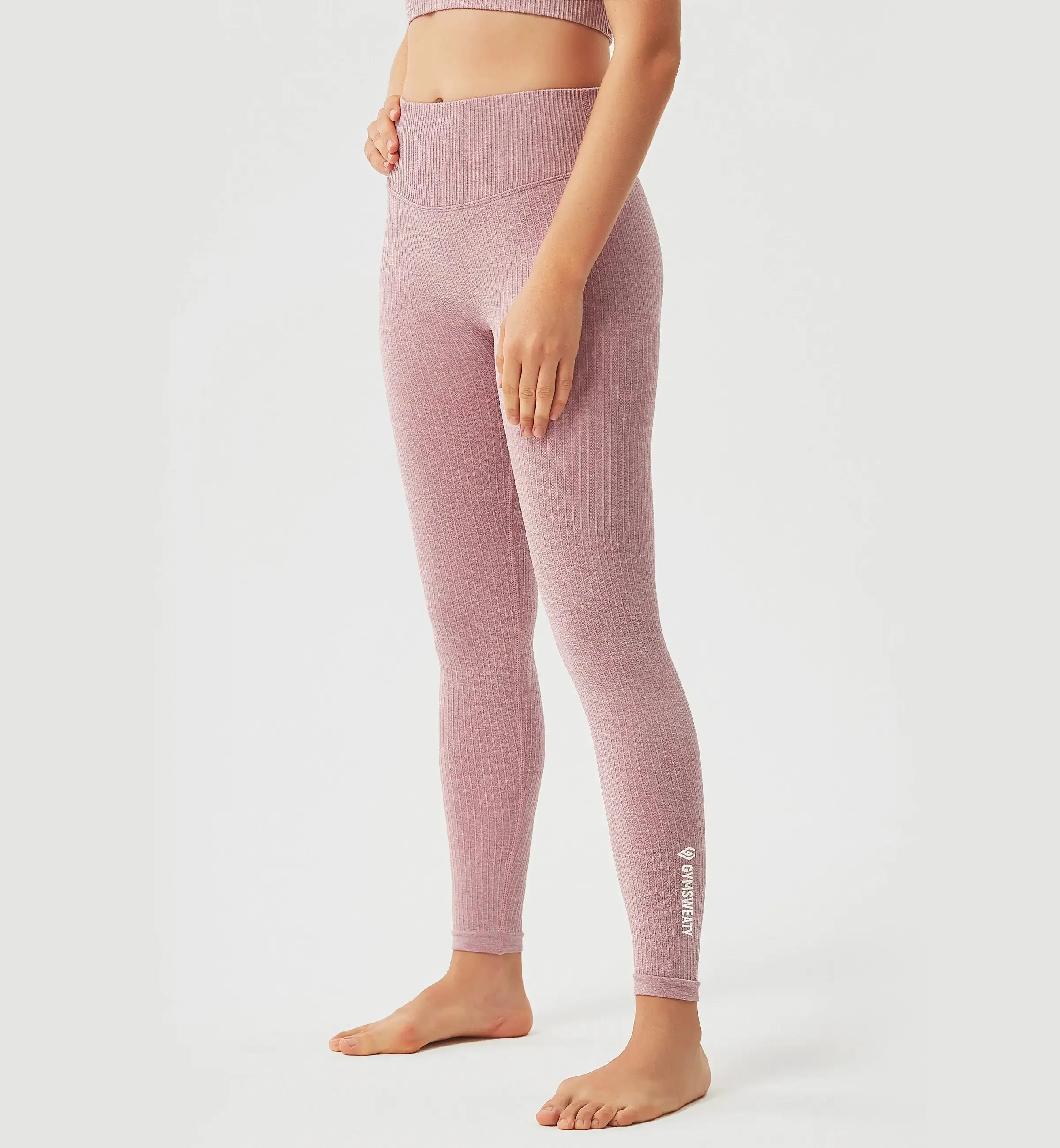 Butt Lifting Seamless Ribbed Leggings sold by Gymsweaty product image thumbnail 3
