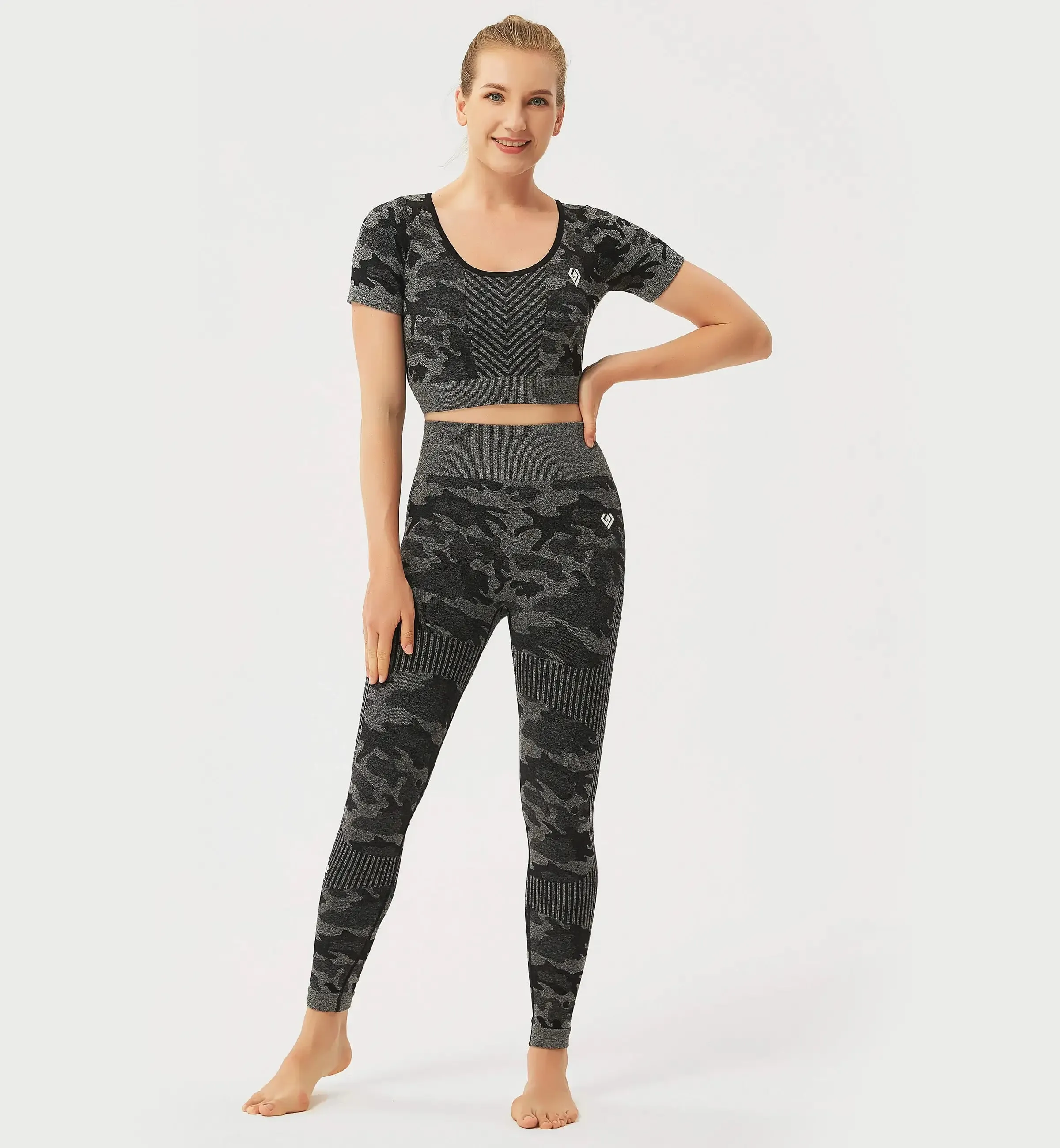 Fancy World Sexy Back Cropped Yoga Short Sleeve sold by Gymsweaty product image thumbnail 5