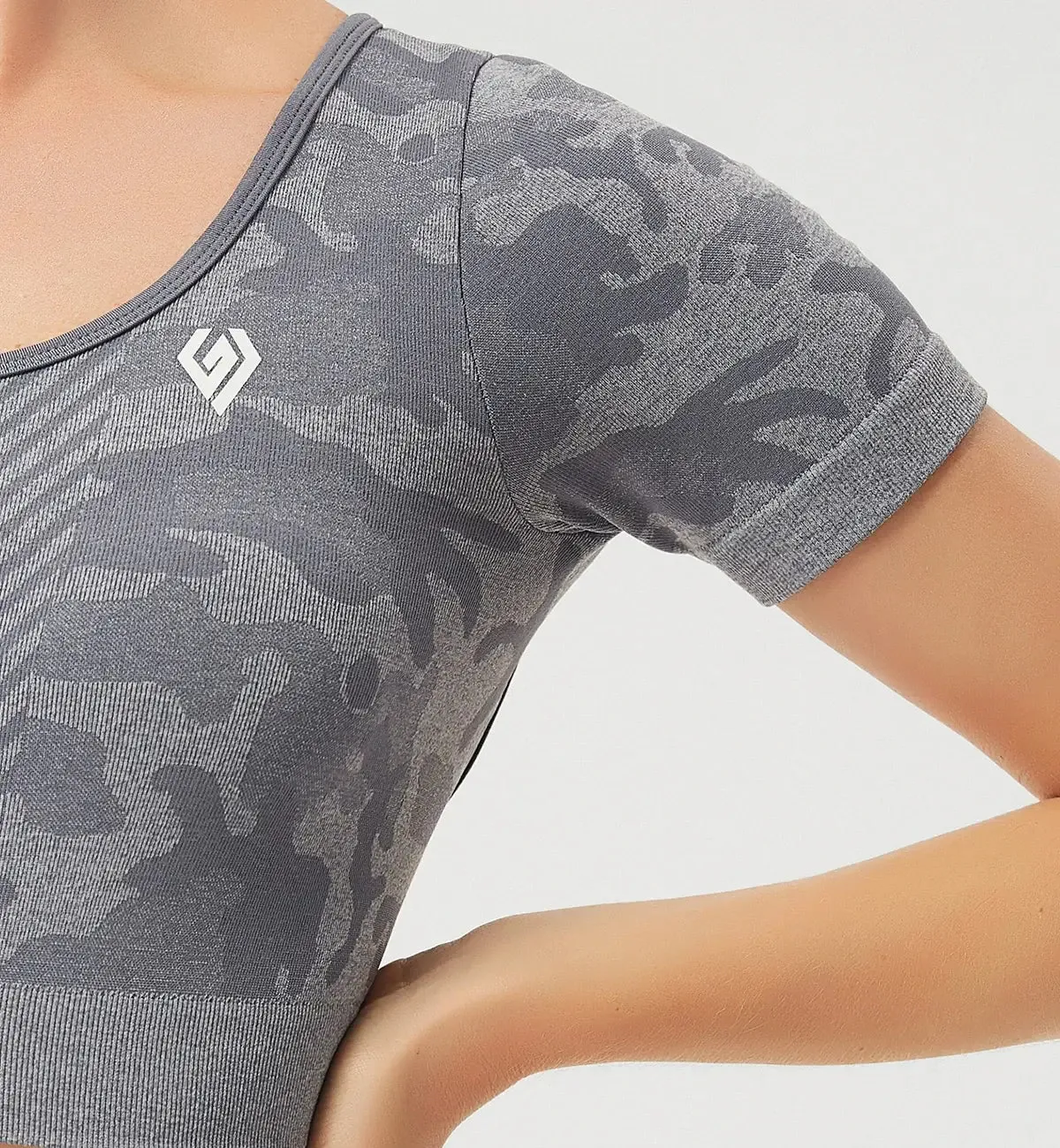 Fancy World Sexy Back Cropped Yoga Short Sleeve sold by Gymsweaty product image thumbnail 5