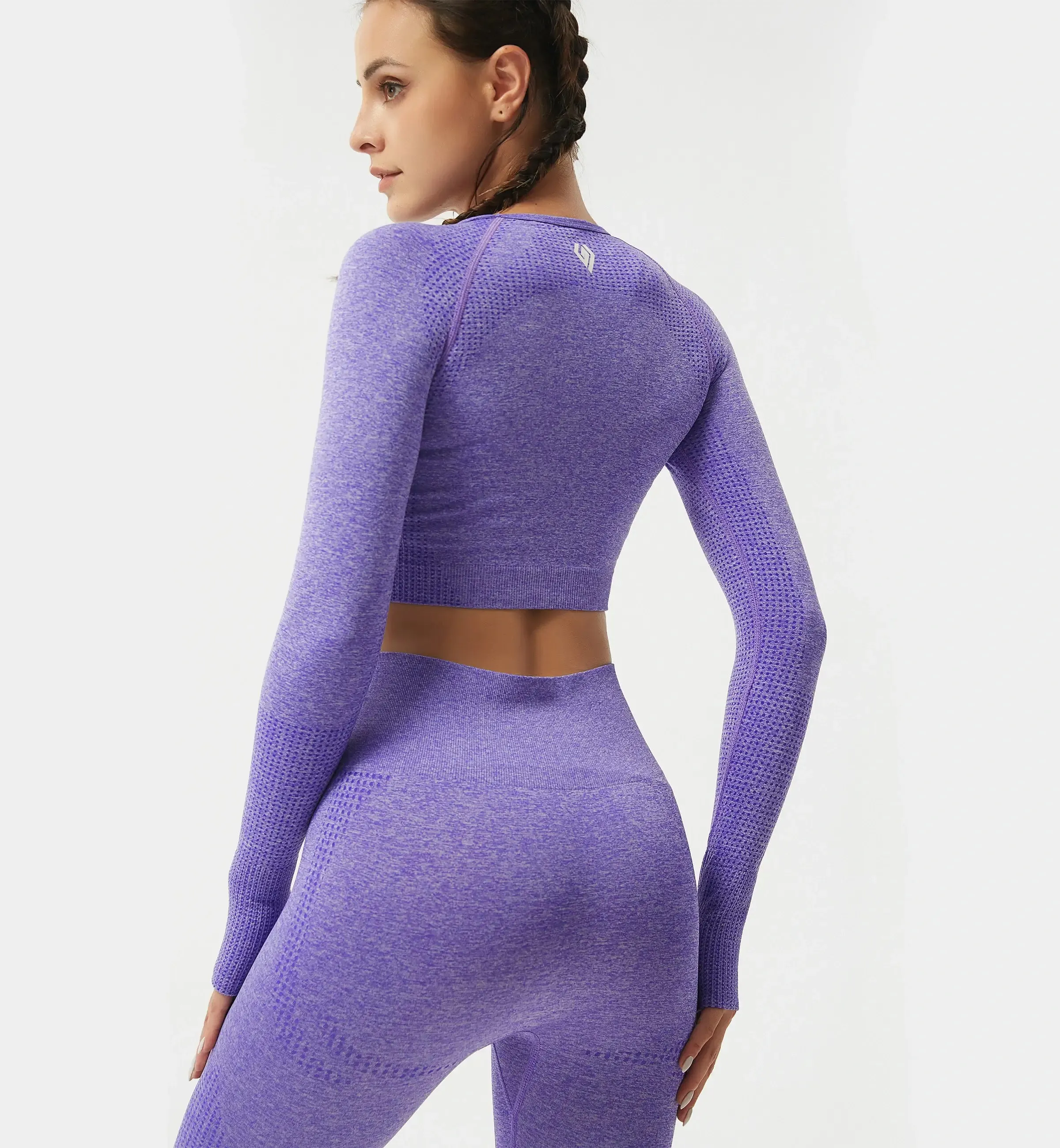 Nimble Fit Long Sleeve Crop Top sold by Gymsweaty product image thumbnail 5