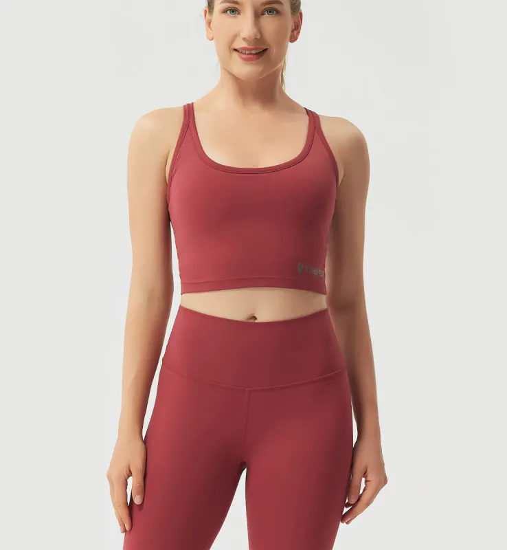 Breathable Medium Support Yoga Sports Bra sold by Gymsweaty