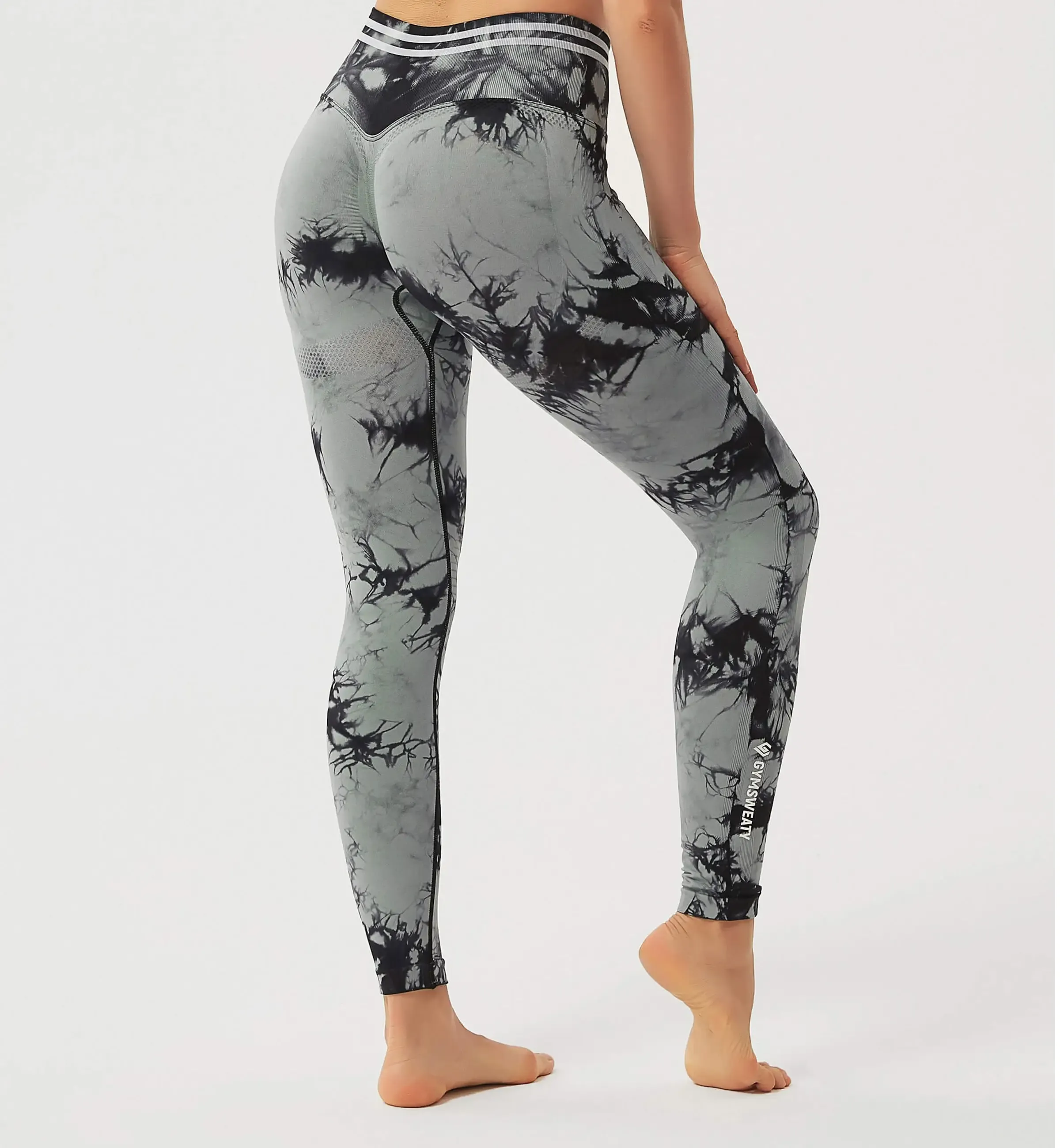 Tie Dye Blossom Seamless Leggings sold by Gymsweaty