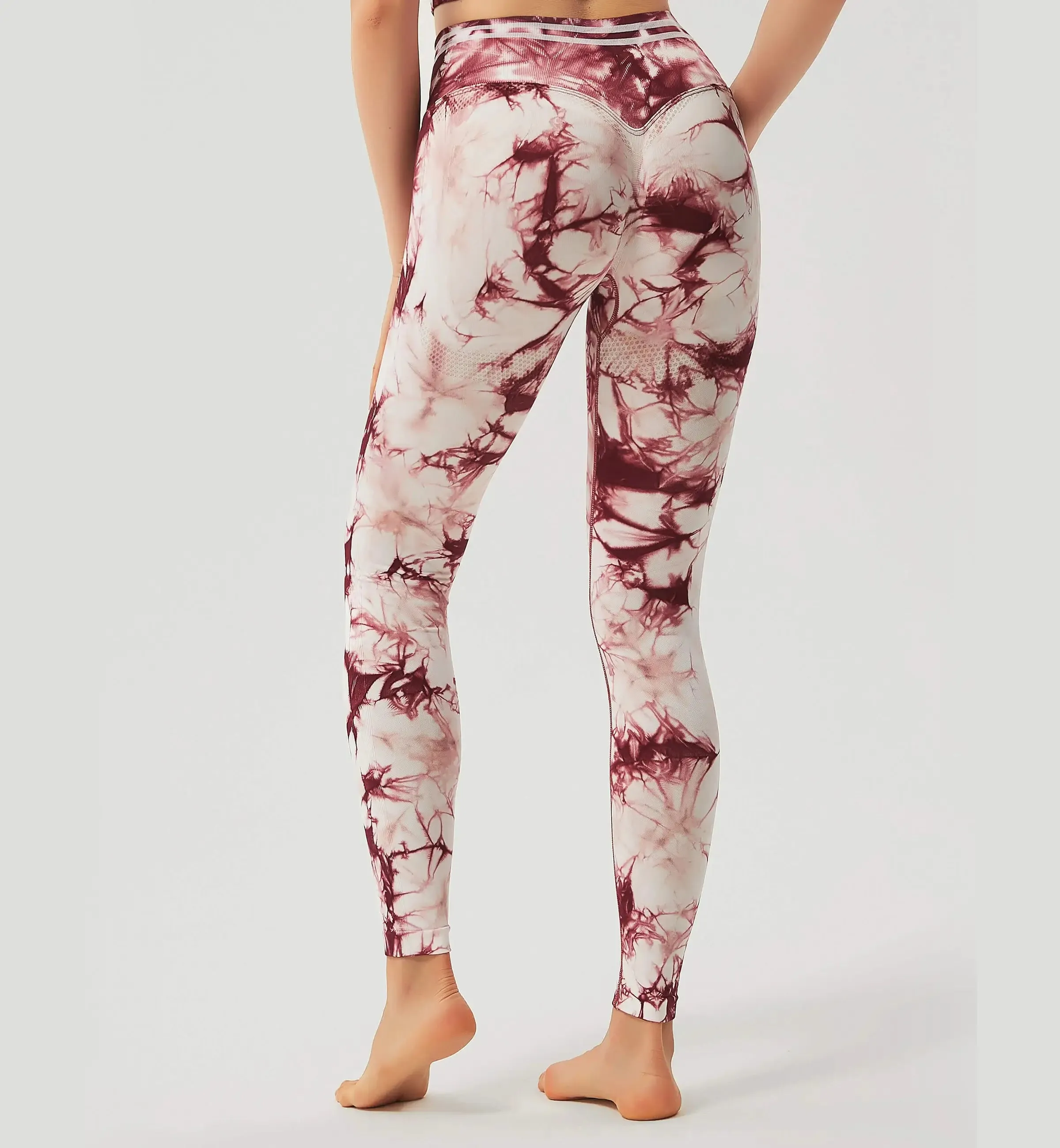 Tie Dye Blossom Seamless Leggings sold by Gymsweaty