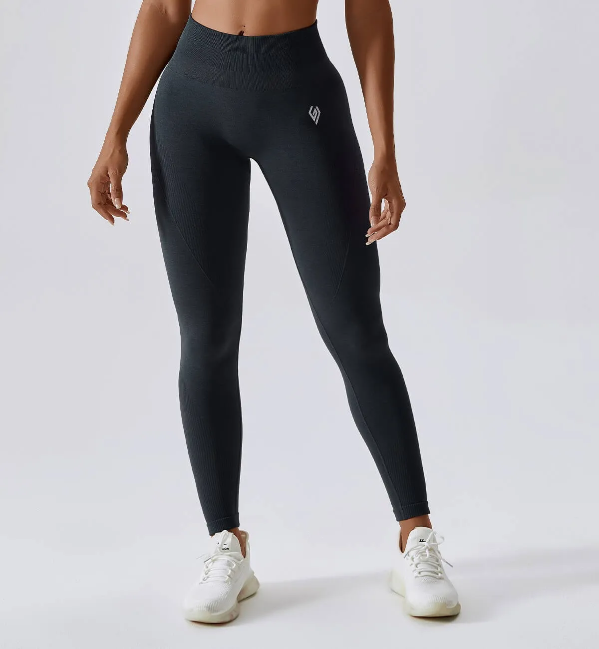 Air Flow Seamless Training Leggings-Shadow Gray sold by Gymsweaty product image thumbnail 2