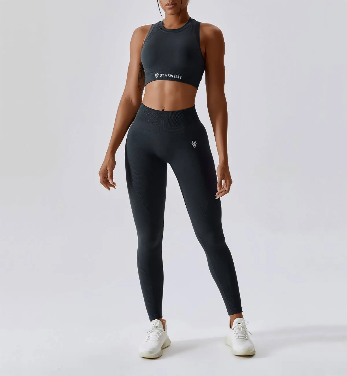 Air Flow Seamless Training Leggings-Shadow Gray sold by Gymsweaty product image thumbnail 3