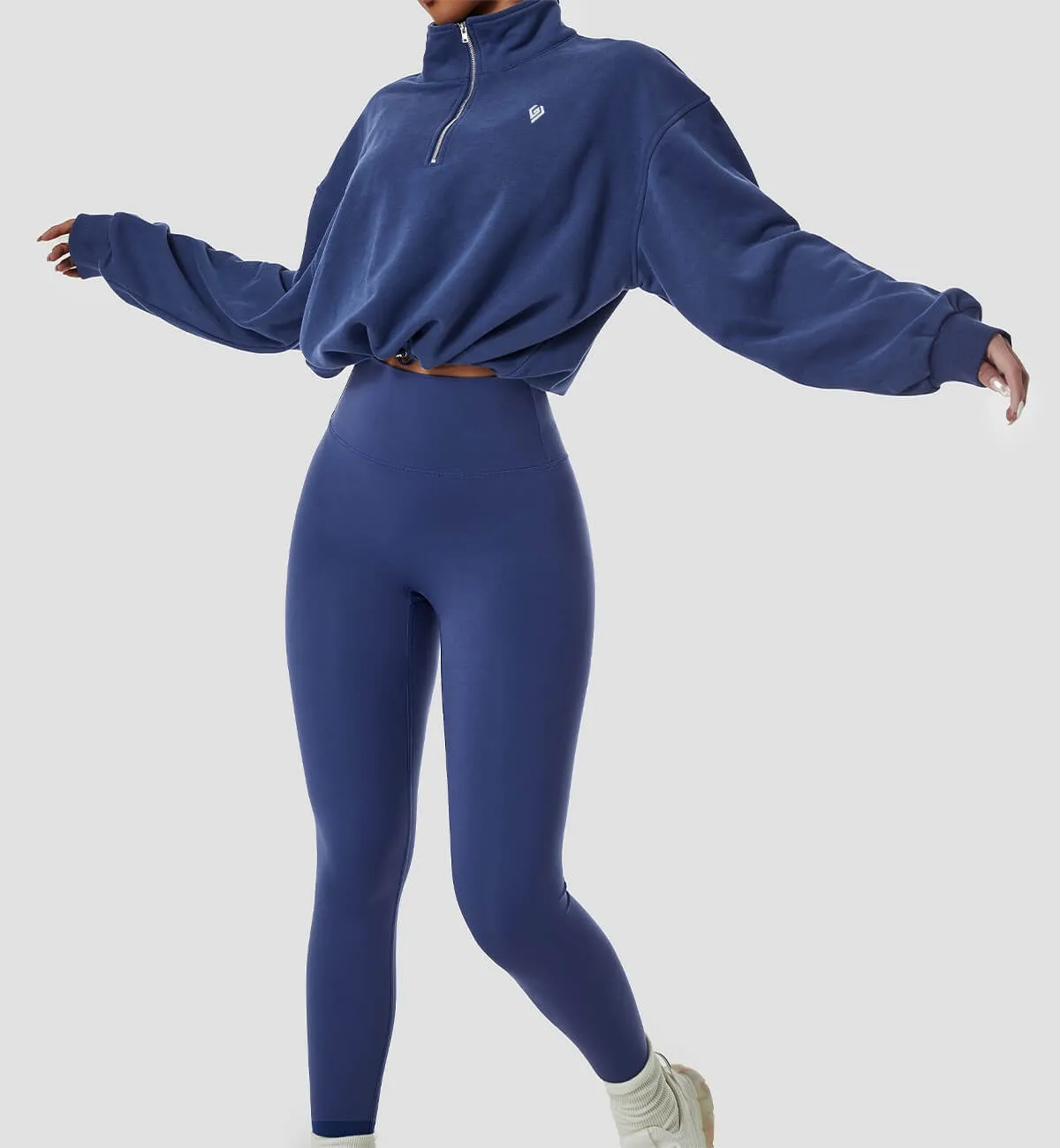 Zipper Lapel Sweats sold by Gymsweaty product image thumbnail 5