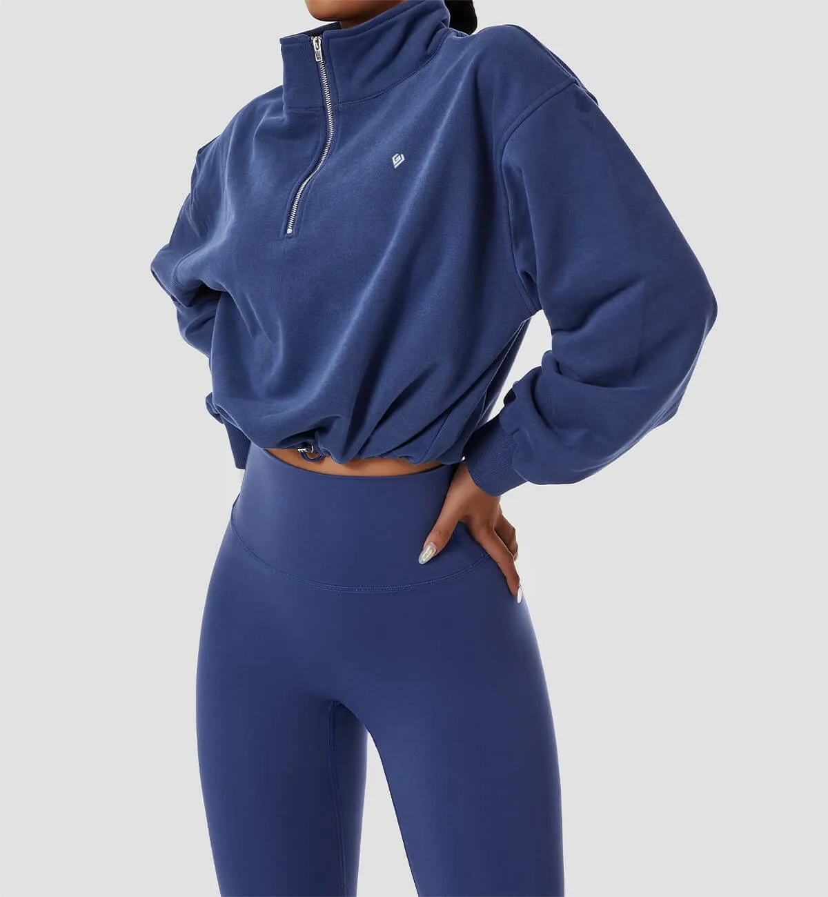 Zipper Lapel Sweats sold by Gymsweaty product image thumbnail 3