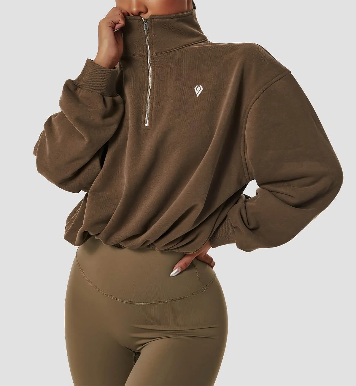 Zipper Lapel Sweats sold by Gymsweaty product image thumbnail 3
