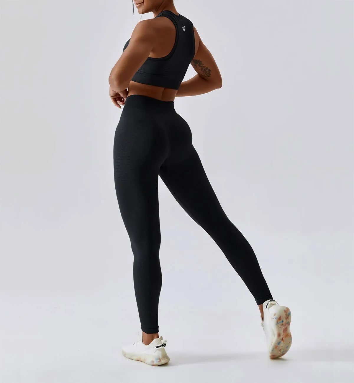 Air Flow Seamless Training Leggings-Obsidian sold by Gymsweaty product image thumbnail 4