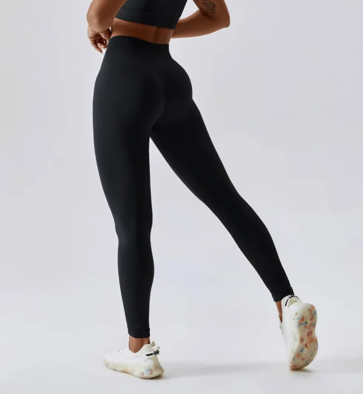 Air Flow Seamless Training Leggings-Obsidian sold by Gymsweaty