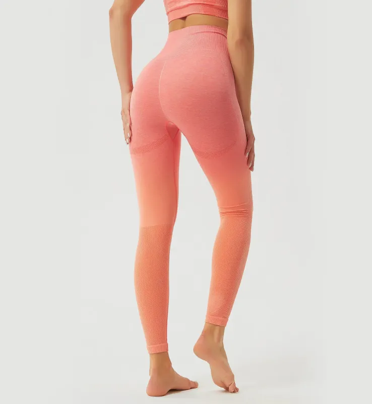 Ombre High Waisted Seamless Leggings sold by Gymsweaty