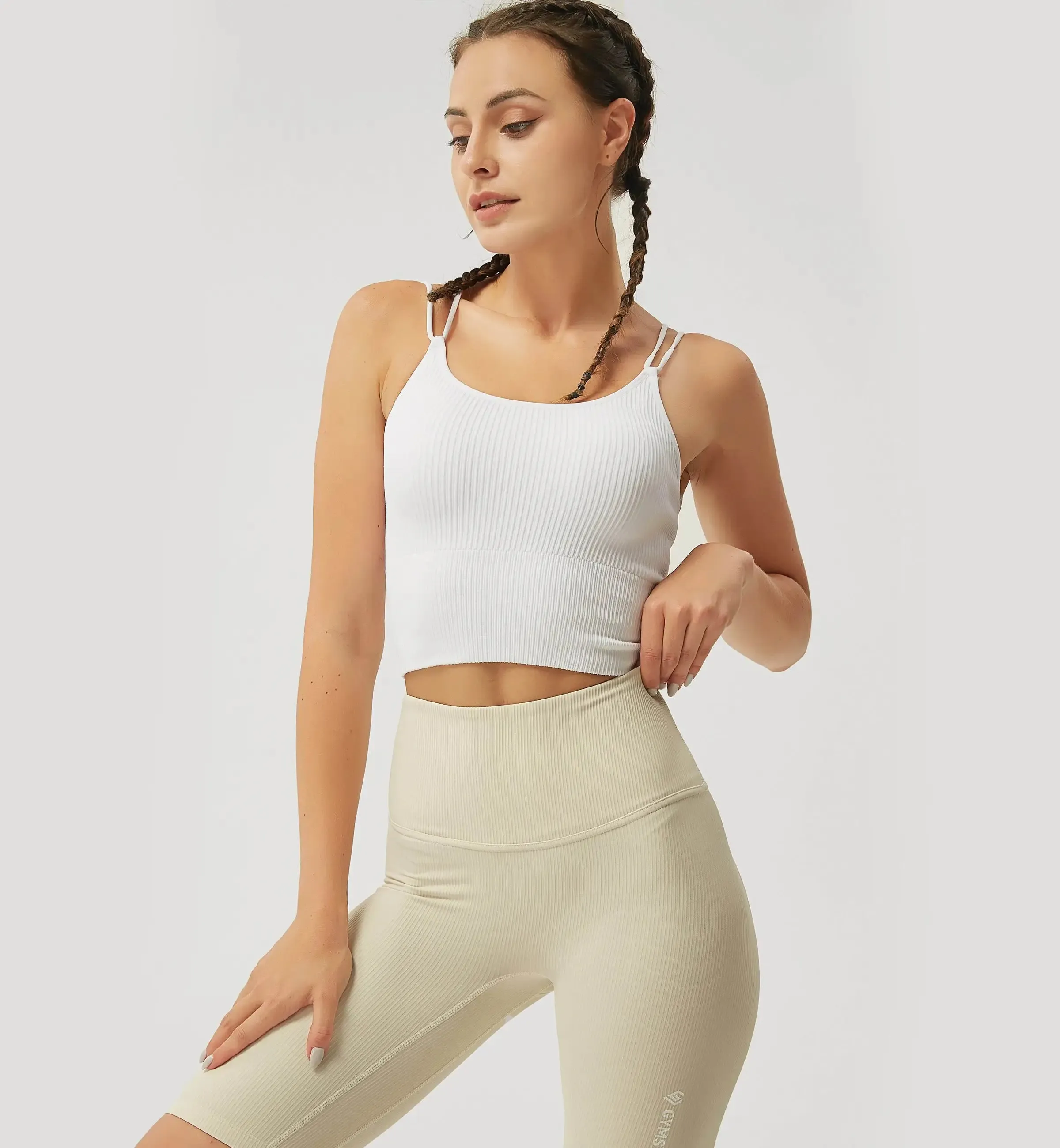 Seamless Ribbed Sports Bra sold by Gymsweaty product image thumbnail 2