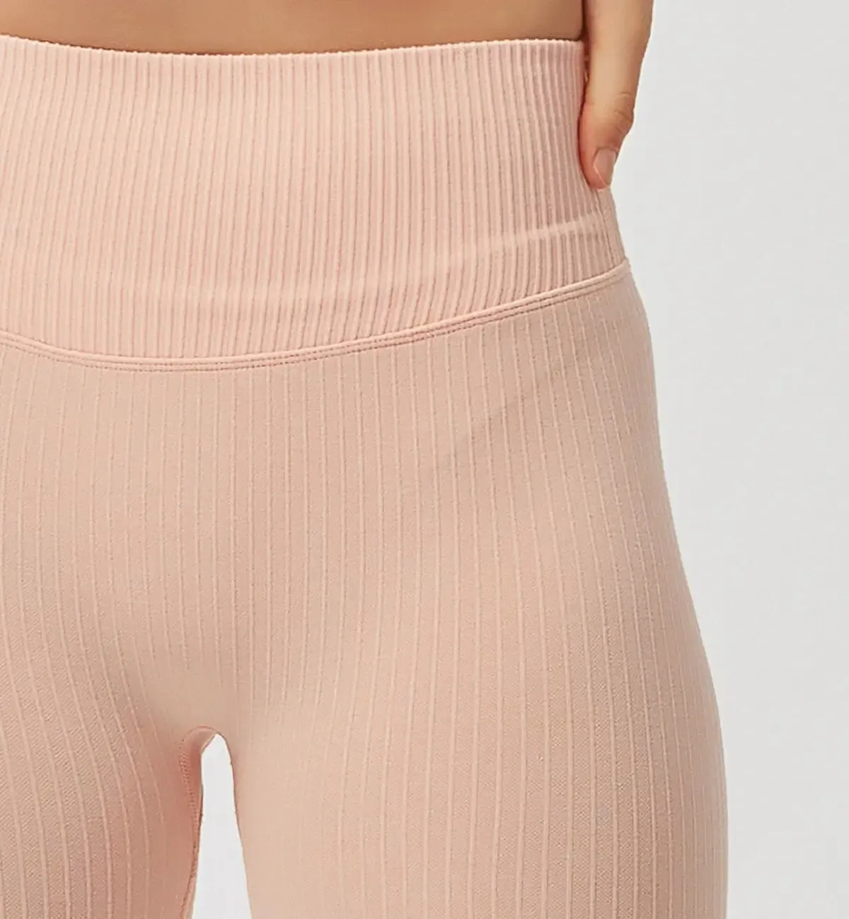 Butt Lifting Seamless Ribbed Leggings sold by Gymsweaty product image thumbnail 4