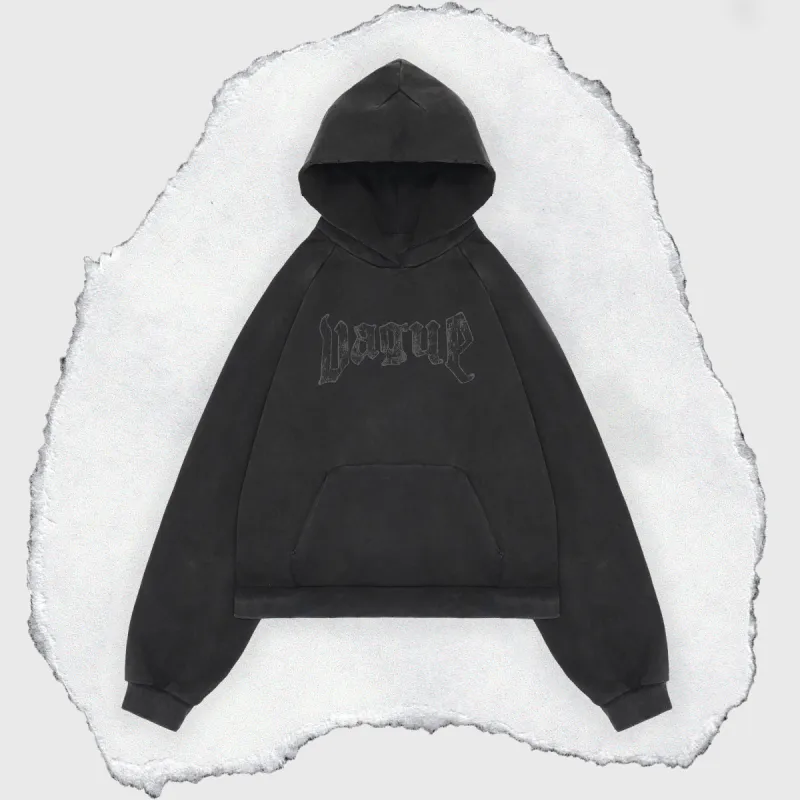 VINTAGE ESSENTIALS HOODIE [VINTAGE BLACK] sold by Vague Studios