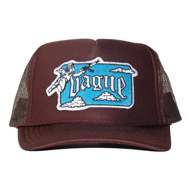 GUARDIAN ANGEL TRUCKER HAT [BROWN] sold by Vague Studios