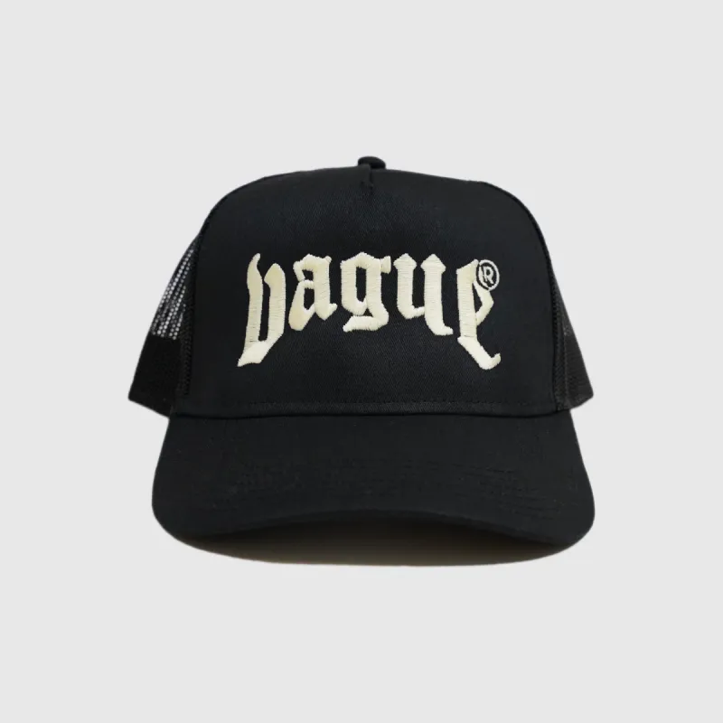 VAGUE ESSENTIALS TRUCKER HAT [BLACK] sold by Vague Studios