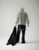 DECONSTRUCTED ESSENTIALS HOODIE [MOON] sold by Vague Studios