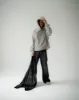 DECONSTRUCTED ESSENTIALS HOODIE [MOON] sold by Vague Studios