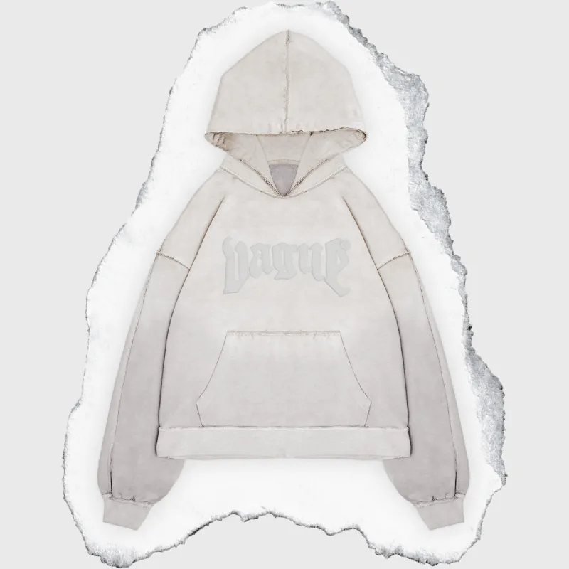 DECONSTRUCTED ESSENTIALS HOODIE [MOON] sold by Vague Studios