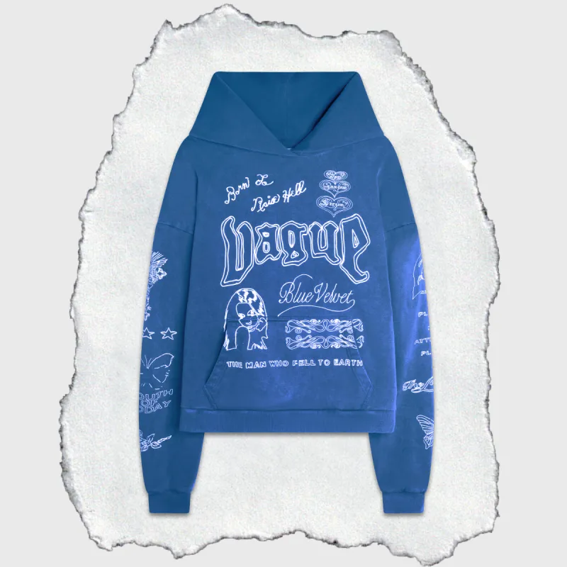 SKIN DEEP HOODIE [BLUE] sold by Vague Studios