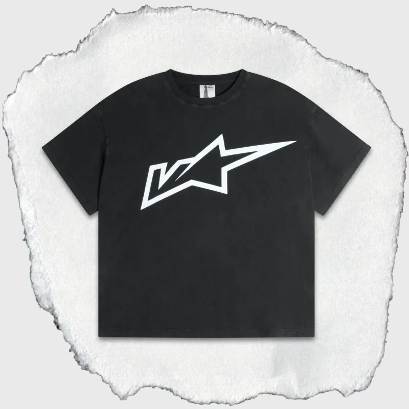 MOTO TEE [VINTAGE BLACK] sold by Vague Studios